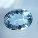 Natural Sky Blue Aquamarine 7.29 Cts {Flawless-VVS1)