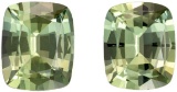 Natural Light Green Tea Amethyst Pair 26.75 Ct - FL