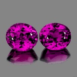 Natural Magenta Purple Rhodolite Garnet Pair -Untreated