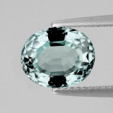 Natural Light Green AQUAMARINE 4.20 Ct  FL