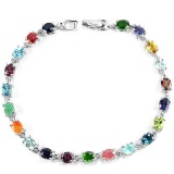 Natural EMERALD RUBY SAPPHIRE Bracelet