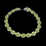 Natural Marquise Green Peridot 6x3 MM Bracelet