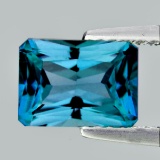 Natural  AAA  Cambodian Blue Zircon 3.80 Ct - FL