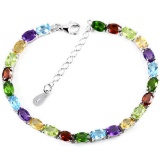 Natutal AMETHYST TOPAZ GARNET CITRINE PERIDOT Bracelet