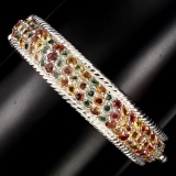 Natural Fancy Color Sapphire 158.18  Ct  Bangle