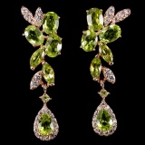 NATURAL AAA APPLE GREEN PERIDOTEarrings