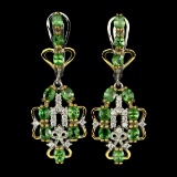 Natural Tsavorite Garnet Fashion Earrings