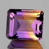 NATURAL ANAHI AMETRINE FROM BOLIVIA 14x12 MM - FL