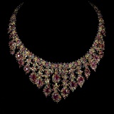 Natural Top Red Ruby & Fancy Sapphire 728 Cts Necklace