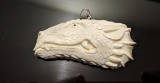 Hand Carved Antler Dragon Pendant