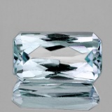 NATURAL VERY LIGHT BLUE AQUAMARINE 10.5x6 MM - FL