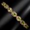 Natural 7x5 mm Top Rich Green Peridot Bracelet