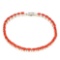 Natural Oval Orange Italian Coral Bracelet