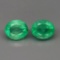 Natural Columbian Emerald Pair 6x5 MM - Untreated