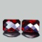 Natural Red Mozambique Garnet Pair 10x7 MM - Untreated