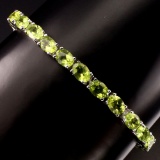 Natural Top Rich Green Peridot 69 Carats Bracelet