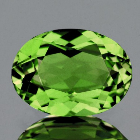 Natural  Premium Green Demantoid 6x5 MM - FL