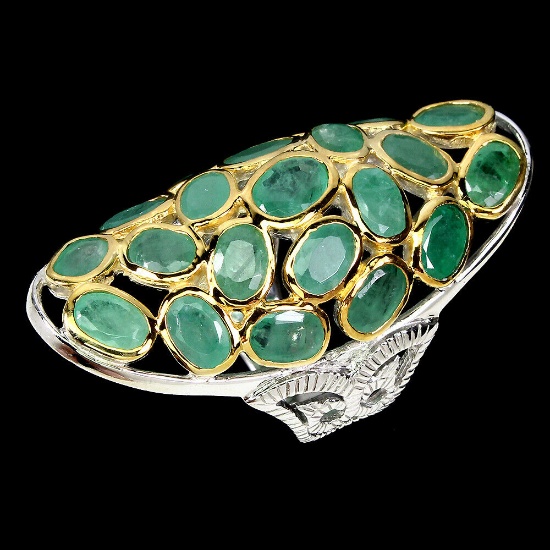 Natural Colombian Emerald Ring
