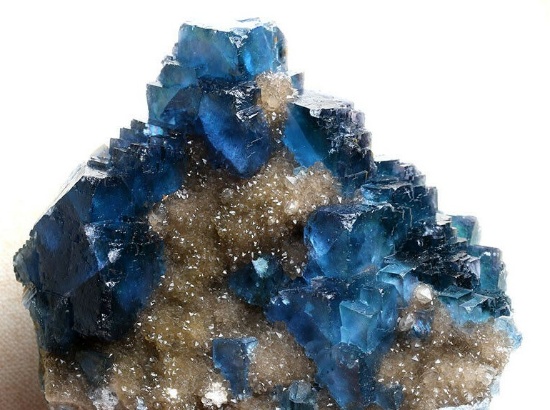 Natural Rare  Blue Fluorite Mineral Specimen