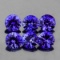 Natural Premium Violet Blue Sapphire 6 Pc Untreated -FL