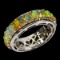 Natural Unheated Oval White Opal Rainbow Ring