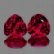 Natural AAA Pink Red Topaz Pair 14 MM - Flawless
