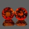 Natural Rare Madeira Top Orange Citrine Pair - FL