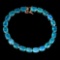 Natural Oval Blue Fire Opal 8x6 MM Bracelet