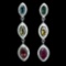 Natural Unheated Marquise Tourmaline Earrings