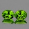 Natural Green Peridot Pair {Flawless-VVS1}