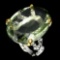 Natural Green Tea Amethyst 33 Carats Ring