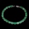 Natural Unheated Oval Zambian Emerald Bracelet