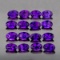 Natural AAA Purple Amethyst 16 Pcs {Flawless-VVS1}