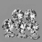 Natural AAA White Zircon 5 Pcs {Flawless-VVS1}
