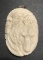 Hand Carved Antler Eagle & Wolf Pendant