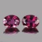 Natural AAA Raspberry Pink Rhodolite Garnet  Pair - FL
