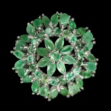 Natural Zambian  Green Emerald  Ring