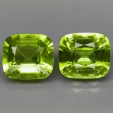 Natural Green Peridot Pair 5.01 Ct. - Untreated