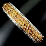 Natural  Orange Sapphire 150 Carats Bangle