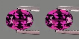 Natural Pinkish Purple Rhodolite Garnet Pair 7x5 MM