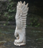 Stunning Hand Carved Antler Eagle