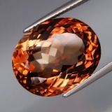 Natural Oval Champagne Topaz 19.42 Cts - VVS