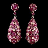 Natural Stunning Red Ruby Earrings