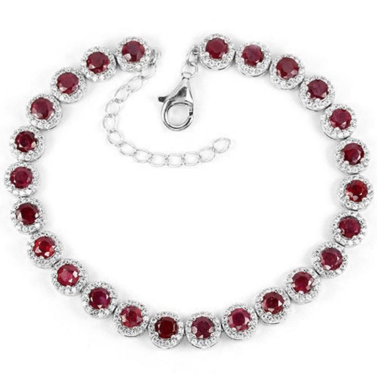 Natural Pigeon Blood Red Ruby Bracelet