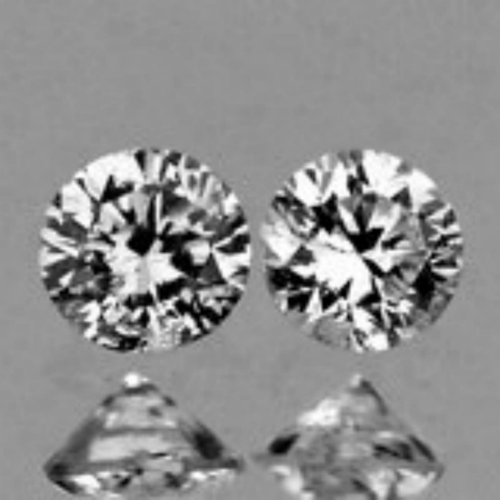 Natural White Diamond Pair - Untreated