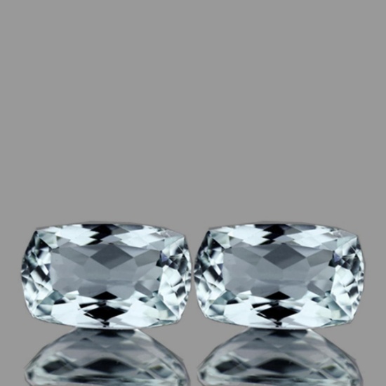Natural Light Sky Blue Aquamarine Pair 8x5 MM - FL
