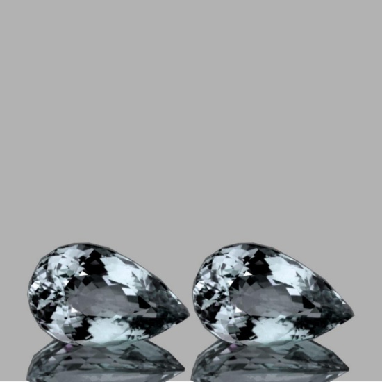 Natural Light Sky Blue Aquamarine Pair 11x7 MM