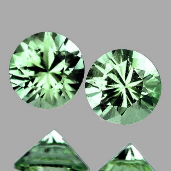 Natural Brilliant Green Sapphire Pair [Flawless-VVS1]