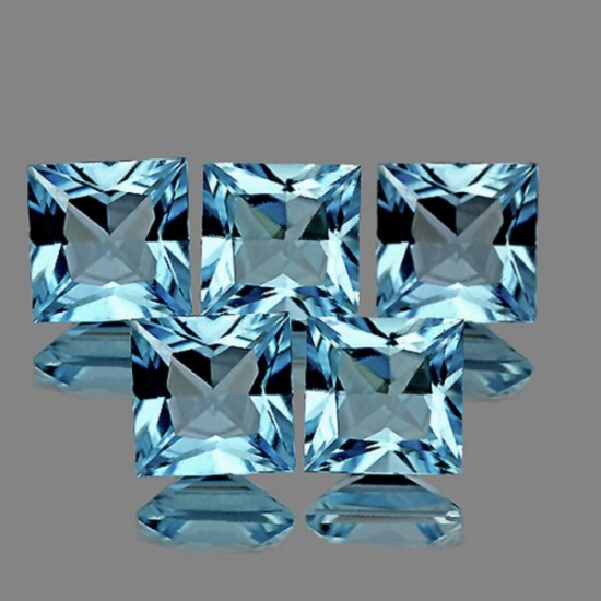 Natural Blue Aquamarine 4.20 MM [Flawless-VVS]