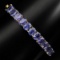 Natural  8x6mm Top Rich Blue Violet Tanzanite Bangle